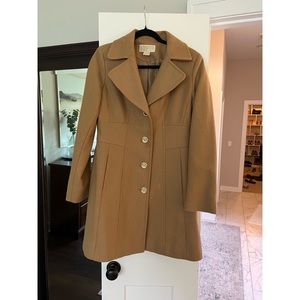 Michael Kors tan coat size 6